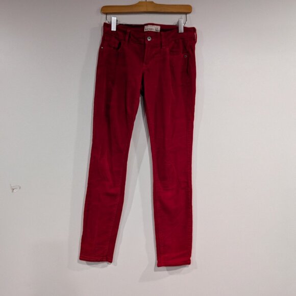 Old Navy Rockstar Skinny Corduroy Pants Red Size 4 - Picture 1 of 7